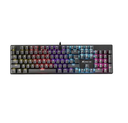 Compact   Design  Vivid Rainbow Backlight Mechanical 104  Keyboard  Keys Anti-Ghosting  Xtrike Me Gk-803 En   Connectivity USB Wired