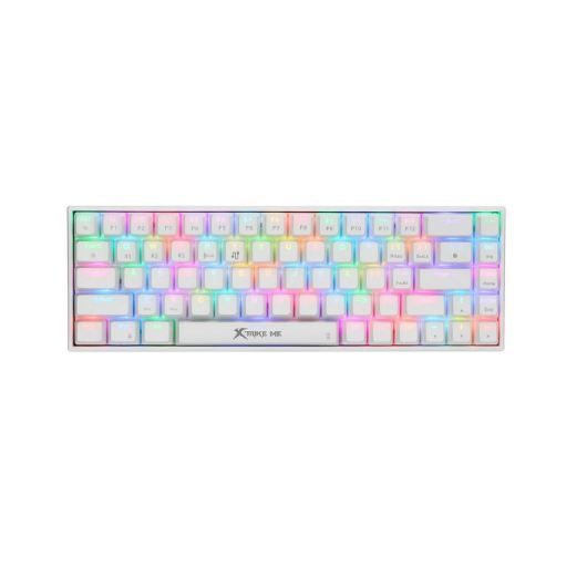 Compact Mechanical Design RGB Customizable Effects Gaming Keyboard Anti-Ghosting XTRIKE ME GK-995W WH Connectivity Bluetooth 5.2, 2.4G Wireless - Image 3