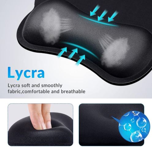 Ergonomic Comfort & Support: Anti-Slip Office Home H08 Silica Gel Cuff Wrist Mouse Pad - Image 5