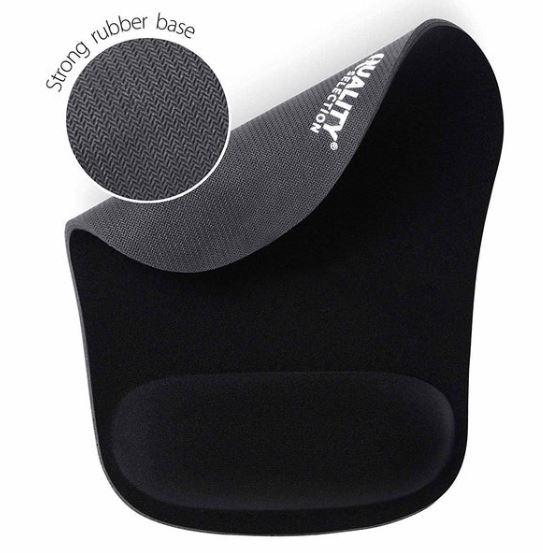 Ergonomic Comfort & Support: Anti-Slip Smooth Mouse-Friendly H16 Soft Gel Cushion Mouse Pad