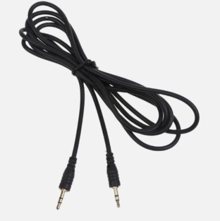 Audio Cable Male to Male 3.5MM AUX Audio Stereo  Cable Coord Compatible For Headphone  Smart Phone MP3 Player  (Branded Used 100% Original)