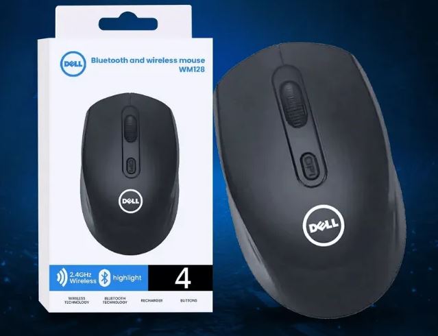 Ergonomic & Compact Mouse Plug & Play Connectivity Bluetooth And Wireless 2.4ghz Dell Wm128 Compatibility Windows Gaming Desktop Laptops - Image 2
