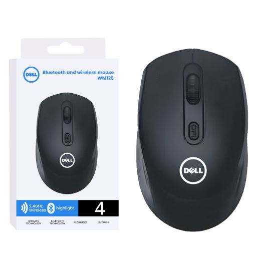 Ergonomic & Compact Mouse Plug & Play Connectivity Bluetooth And Wireless 2.4ghz Dell Wm128 Compatibility Windows Gaming Desktop Laptops