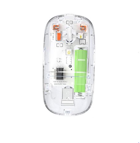 Transparent Design Self Charging Photoelectric Connectivity Wireless 2.4GHz USB Dual-mode Rechargeable Mouse Compatibility Laptops Desktops Tablets - Image 4