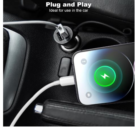 Apple USB A Male to iPhone Lightning BRAND Male Fast Charging & Data Transfer Cable - Image 3