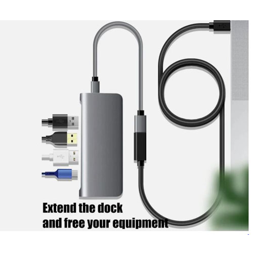 Durable & Flexible Plug and Play USB Male Type C 3.1 to Female Type C Extension Cord Fast Charging & Data Transfer Cable - Image 4